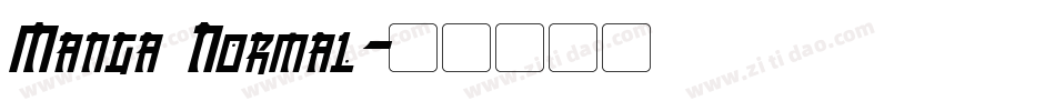 Manga Normal字体转换